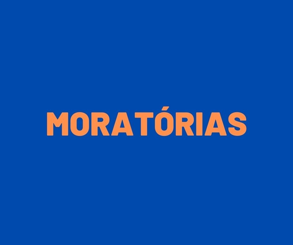 Moratórias até 30 de setembro de 2022 